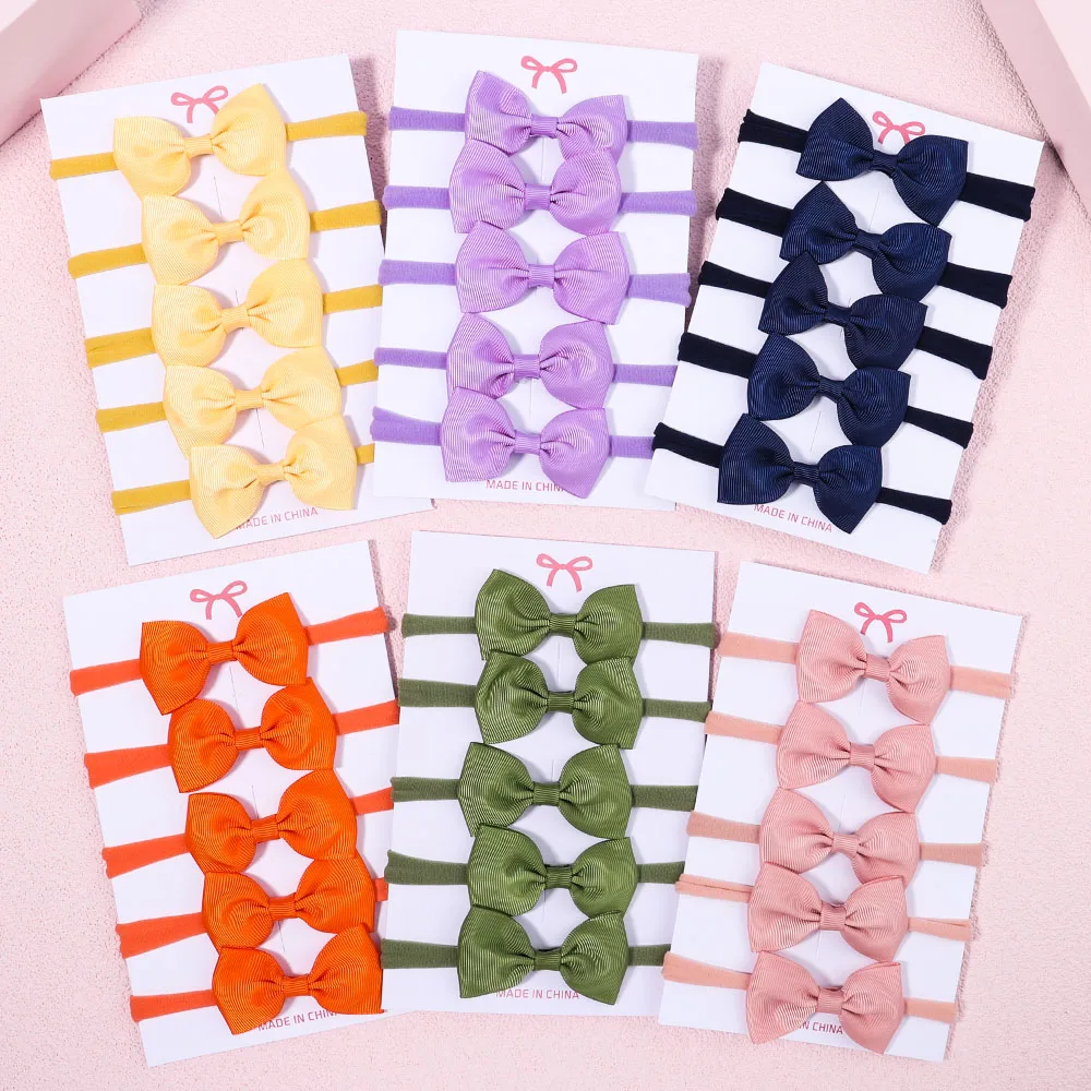 Baby Gear - 5 Cái/bộ Bé Gái Màu Nơ