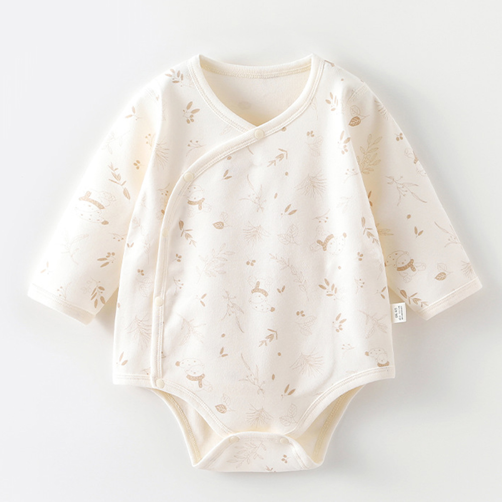 Newborn Baby Girl Romper Floral - Baby Girl Bodysuit Long Sleeve 100%