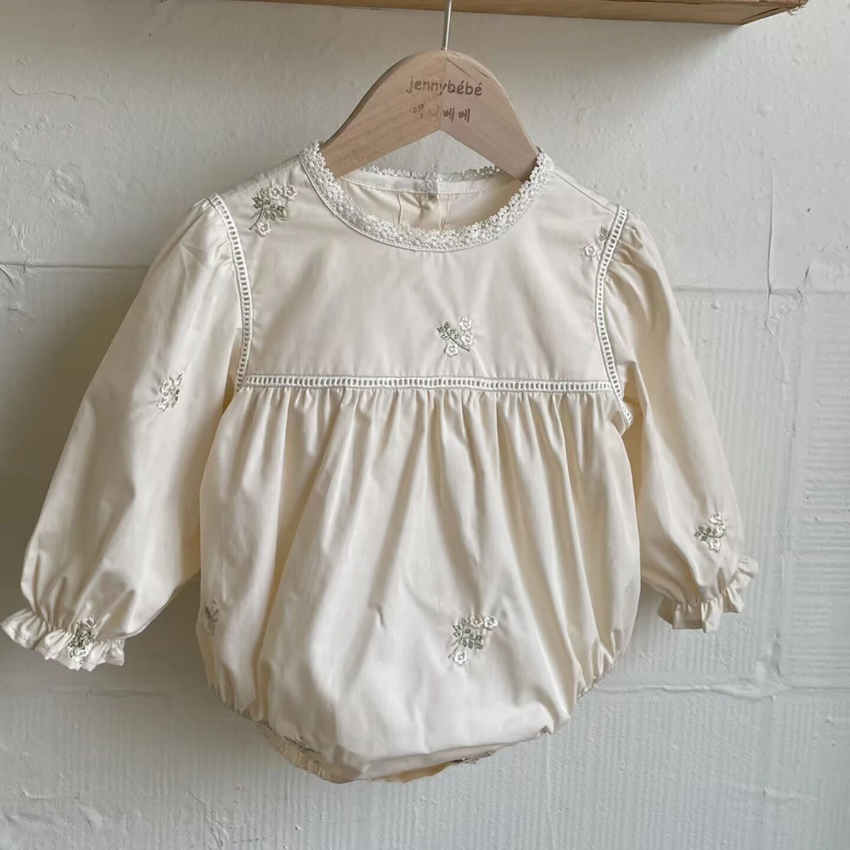 Baby Girls Embroidered Floral  - đánh giá và giá Newborn Baby Girl Romper Floral