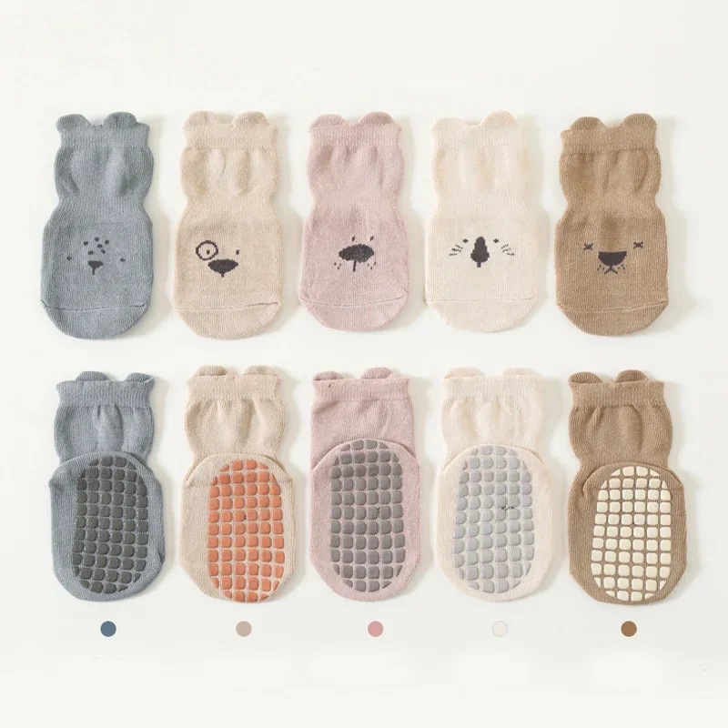 3/5 Pairs Baby Adorable Animal - đánh giá và giá Unisex Baby Socks Non Slip