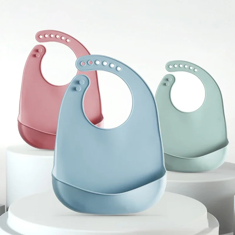 1/2pcs Baby Bib Adjustable Wat - đánh giá và giá Waterproof Baby Bibs Silicone