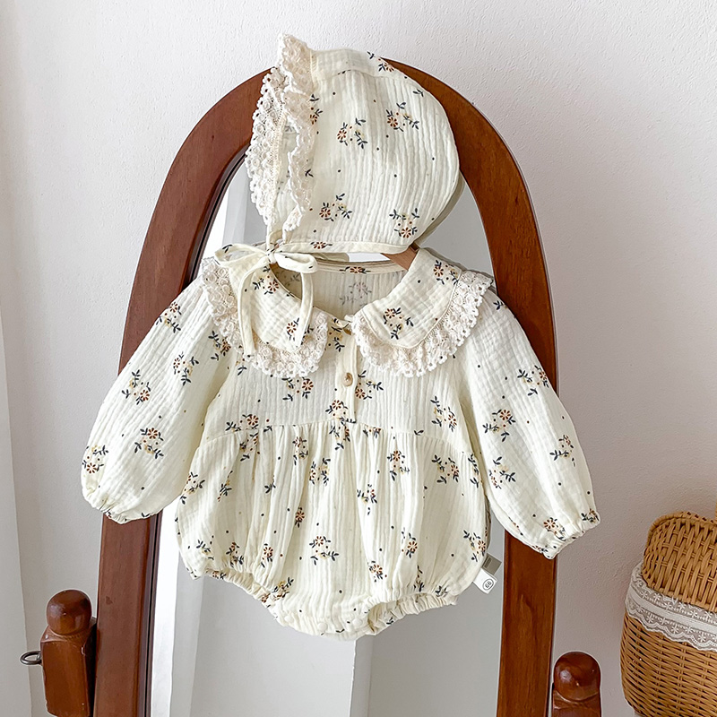 2025 Spring Newborn Infant Bab - đánh giá và giá Newborn Baby Girl Romper Floral