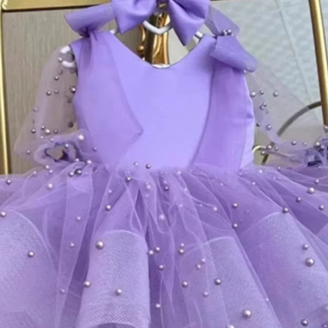 Custom Made Sweet Lavender Pea - đánh giá và giá Toddler Girl Tulle Party Dress