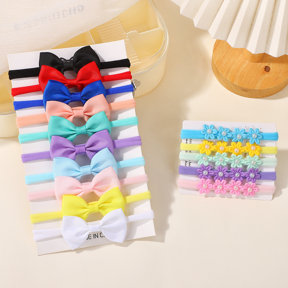 15Pcs Ribbon Bowknot Elastic H - đánh giá và giá Baby Gear