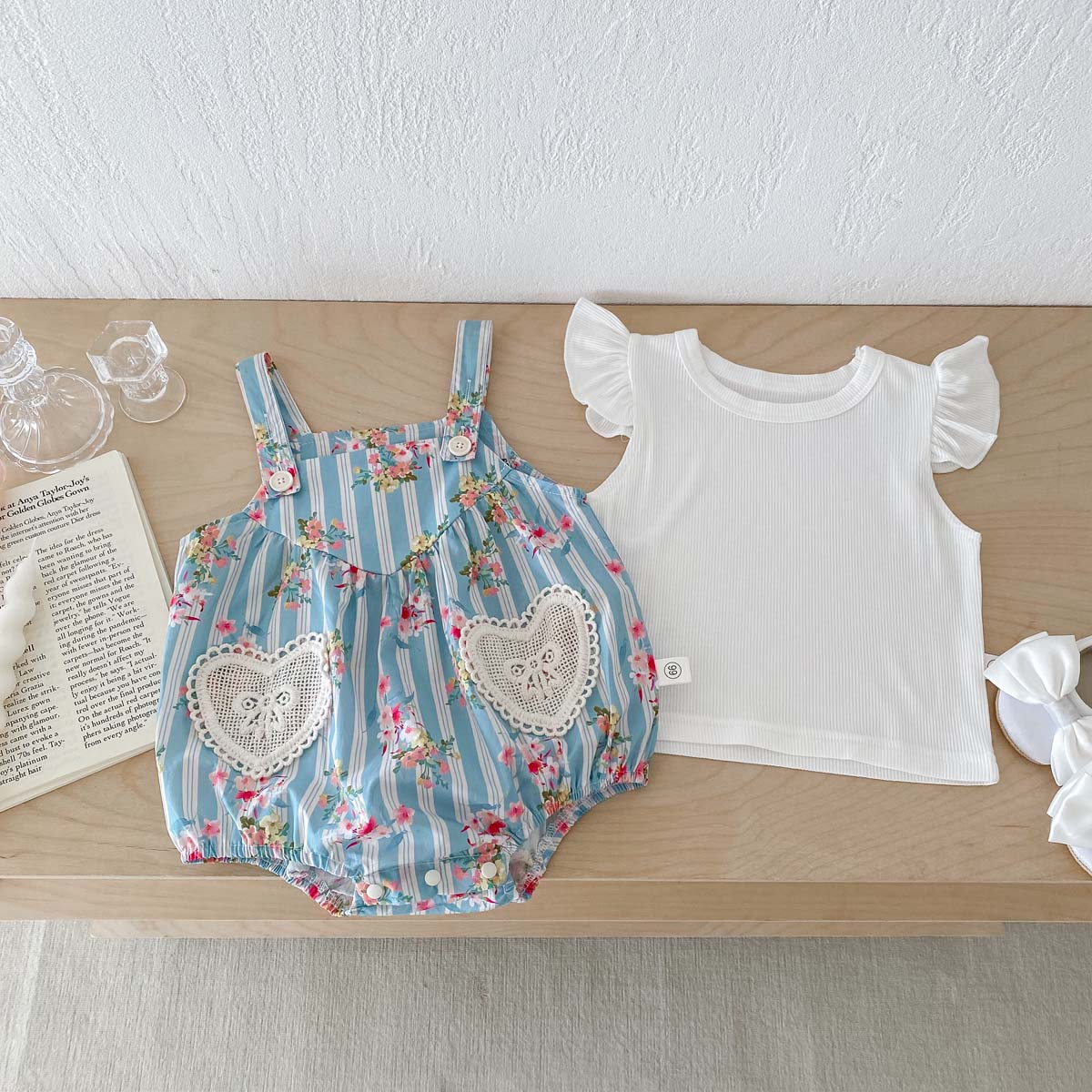 2PCS Newborn Clothes Baby Girl - đánh giá và giá Newborn Baby Girl Romper Floral