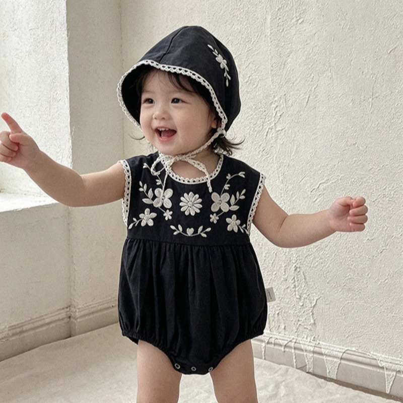 ZOETOPKID Summer Toddler Baby  - đánh giá và giá Baby Summer Linen Sleeveless Jumpsuit