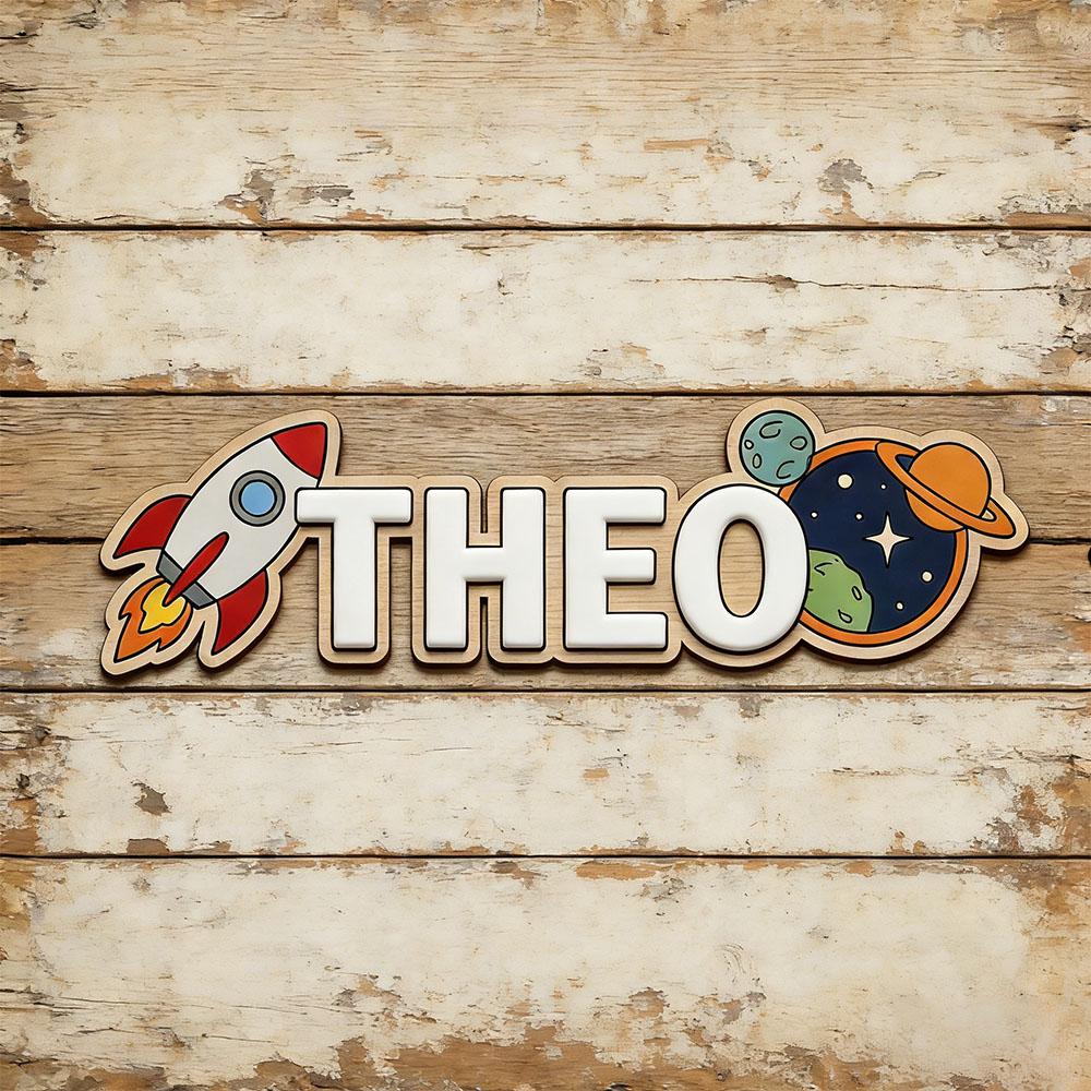 Personalized Space Rocket Name - đánh giá và giá Nursery