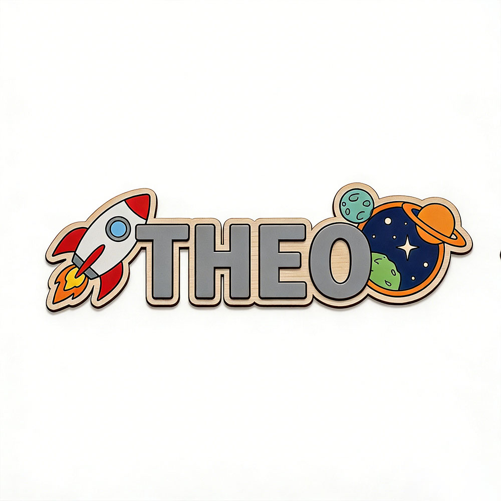 Personalized Space Rocket Name - đánh giá và giá Nursery