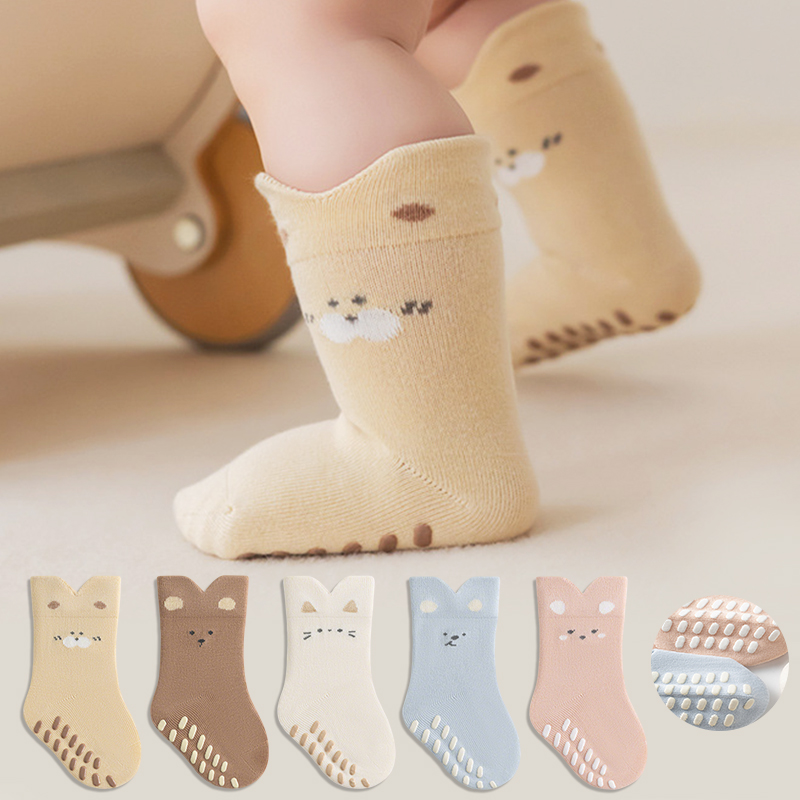 3/5 Pairs Newborn Child Anti-s - đánh giá và giá Unisex Baby Socks Non Slip