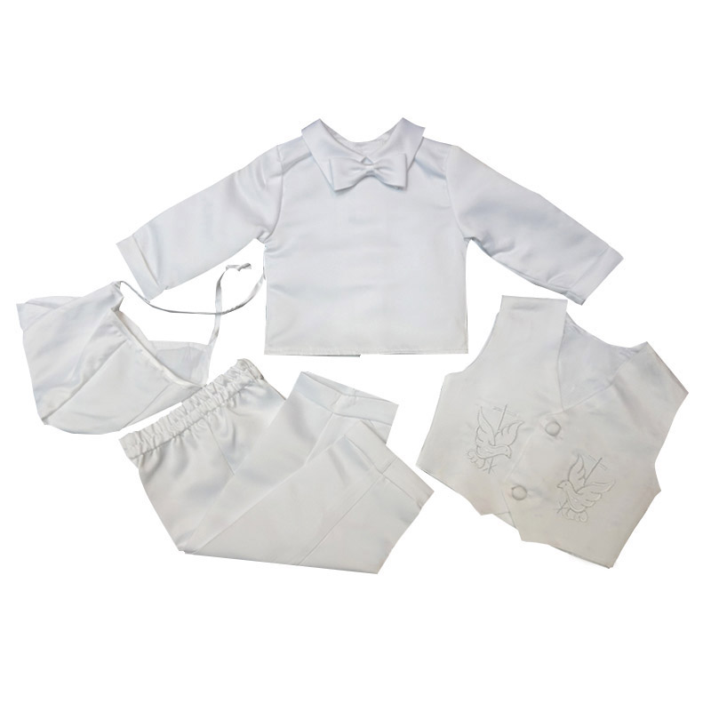Bé Tập Đi Bé Trai Trắng Lễ Rửa - đánh giá và giá Baby Boy Suit Set Baptism