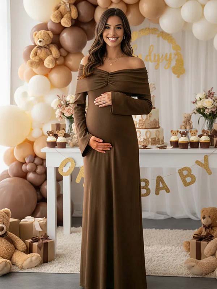 Autumn Brown Maternity Dress P - đánh giá và giá Maternity Wear