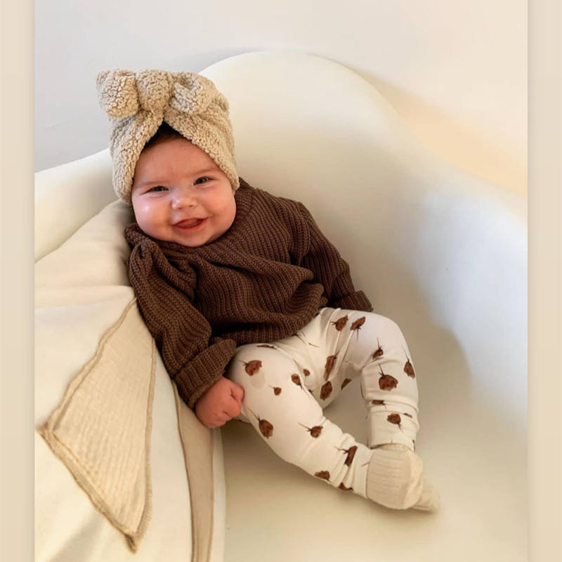 Cute Newborn Baby Knot Turban  - đánh giá và giá Infant Beanie Hat With Ears