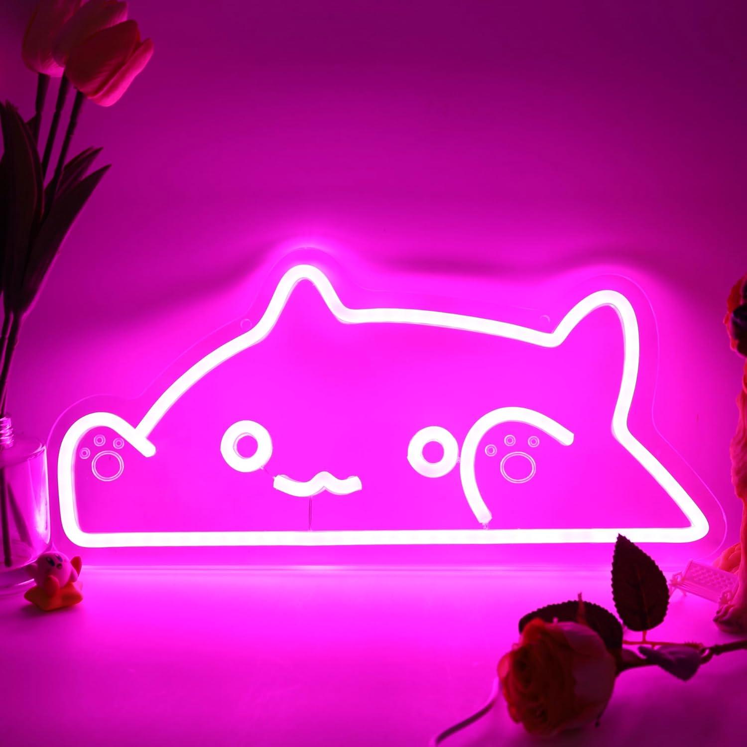 Cat Neon Sign Animal USB Dimma - đánh giá và giá Nursery