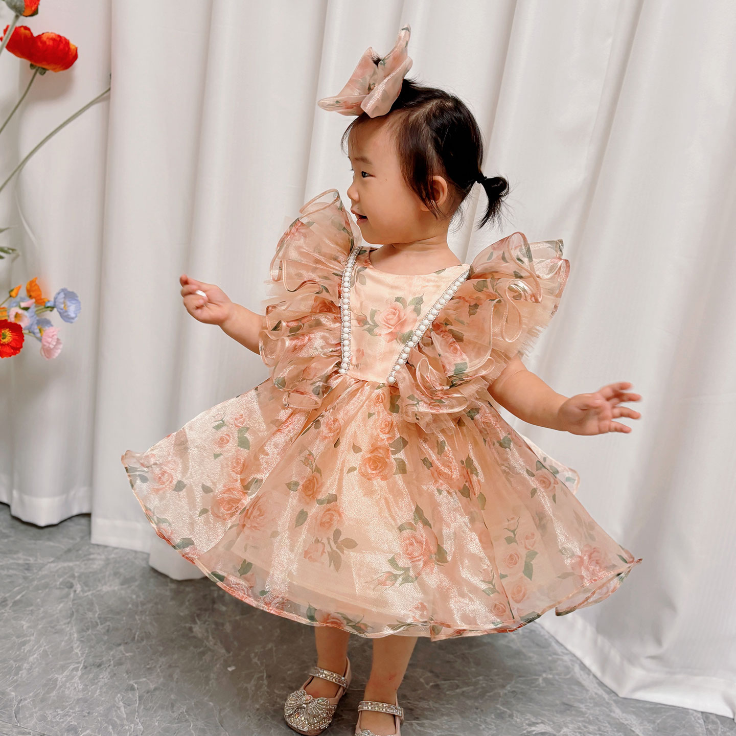 Dreamy Vow J225 Stunning Champ - đánh giá và giá Toddler Girl Tulle Party Dress