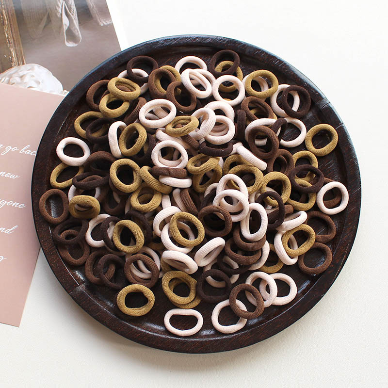 100 Pcs/Lot Elastic Hair Bands - đánh giá và giá Baby Gear