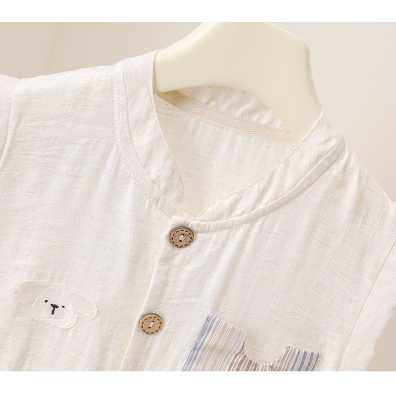 Baby Boys Summer Romper Cartoo - đánh giá và giá Baby Summer Linen Sleeveless Jumpsuit