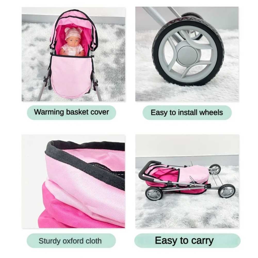 Doll Stroller for Kids Foldabl - đánh giá và giá Lightweight Foldable Baby Stroller Compact